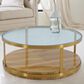 Blue River Hattie Coffee Table in Brushed Gold, , large