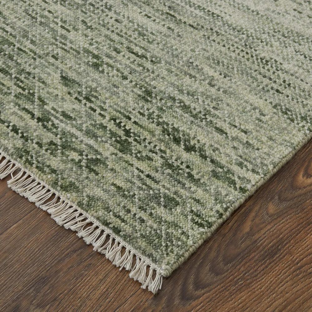 Feizy Rugs Branson 2&#39;6&quot; x 10&#39; Green and Ivory Runner, , large