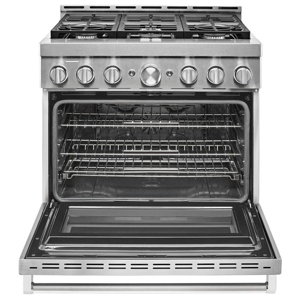 KitchenAid 36&quot; Professional Dual Fuel Range in Stainless Steel, , large