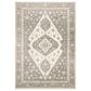 Oriental Weavers Capistrano Medallion 511E1 5"3" x 7"6" Ivory and Grey Area Rug, , large