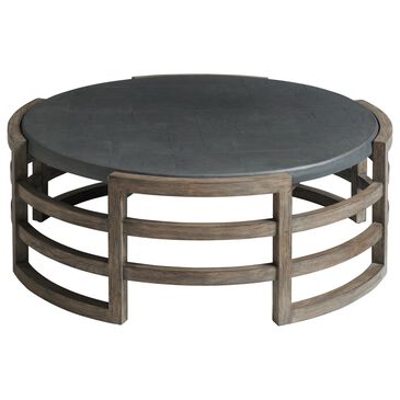 Lexington Furniture La Jolla Round Coffee Table in Vintage and Slate - Table Only, , large