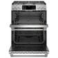 Cafe 30" Slide-In Front Gas Double Oven with Convection Range in Stainless Steel, , large