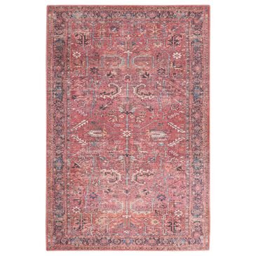 57 Grand by Nicole Curtis Series 1 7"10" x 9"10" Brick Red, Navy and Ivory Area Rug, , large