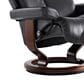 Stressless Magic Medium Chair and Ottoman in Paloma Rock and Brown, , large