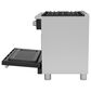 Cafe 5.75 Cu. Ft. Freestanding Dual Fuel Range in Matte Black and Brushed Stainless, , large