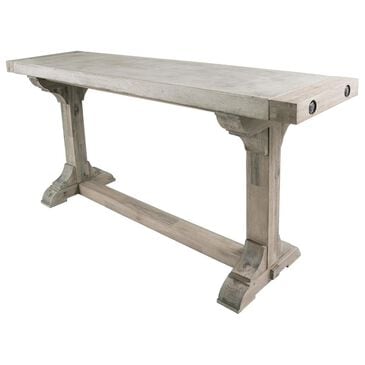 Elk Lighting Pirate Concrete and Wood Console Table with Waxed Atlantic Finish, , large