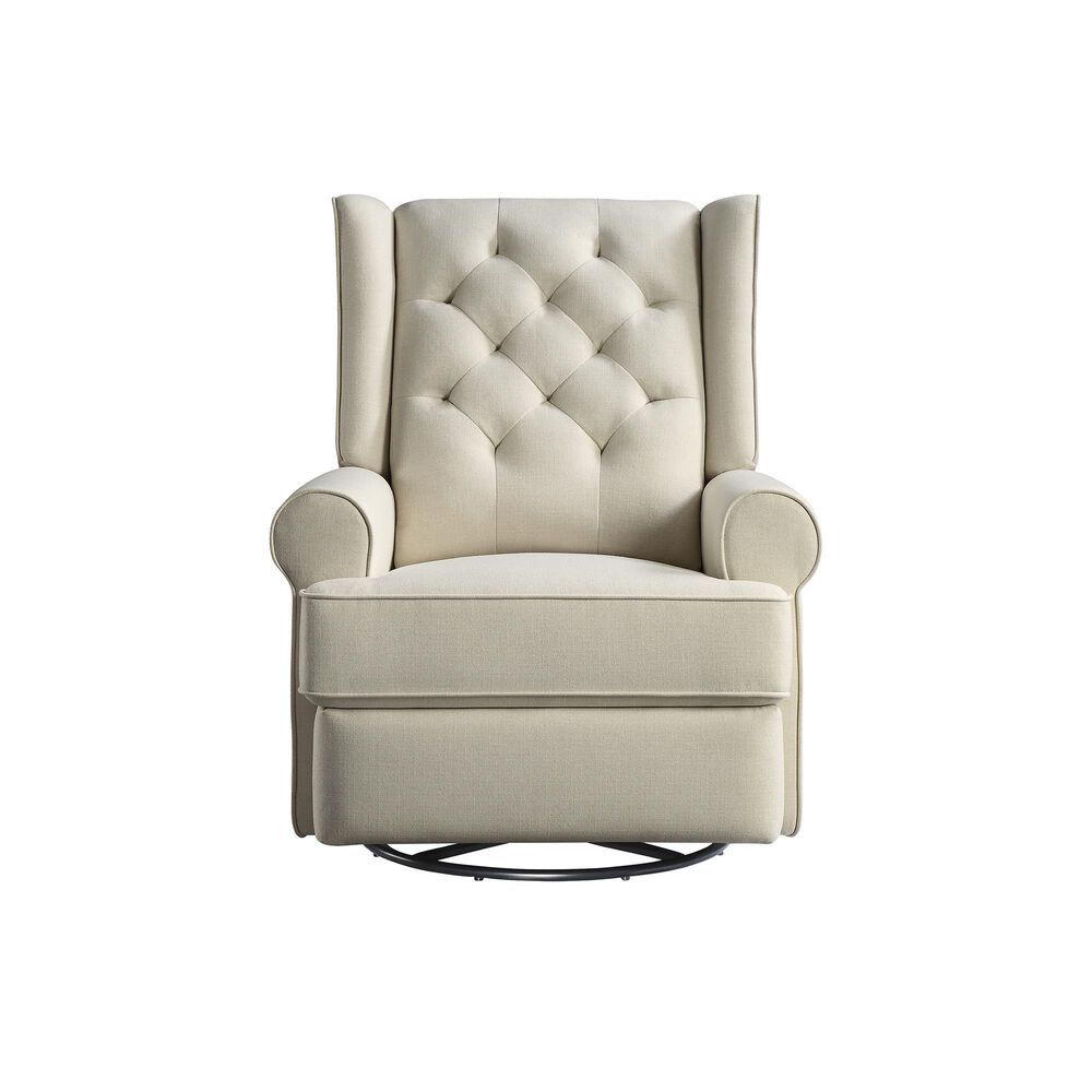 Eastern Shore Amelia Power Recliner Swivel Glider with USB Port in Natural, , large