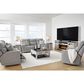 Signature Design by Ashley Biscoe Power Reclining Sofa in Pewter, , large