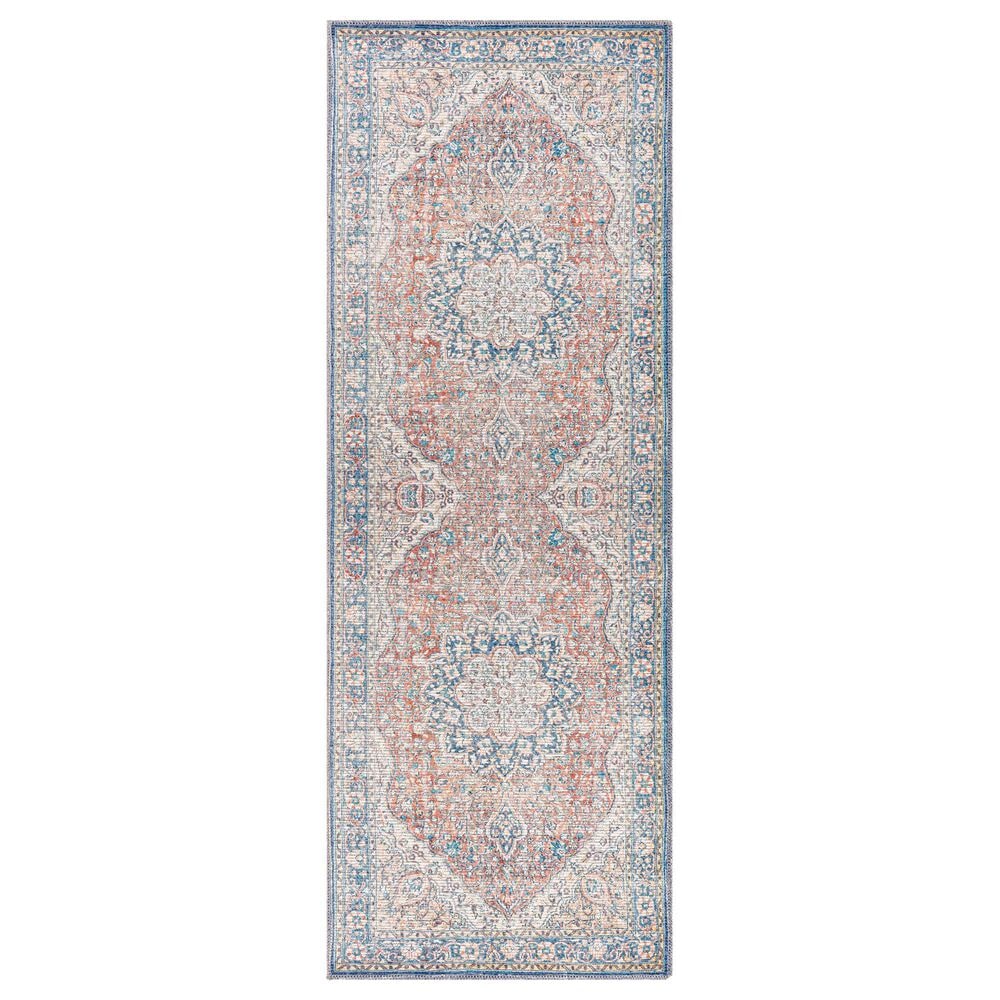 Surya Colin 2"7" x 10" Red, Blue, Tan, Yellow and Cream Runner, , large