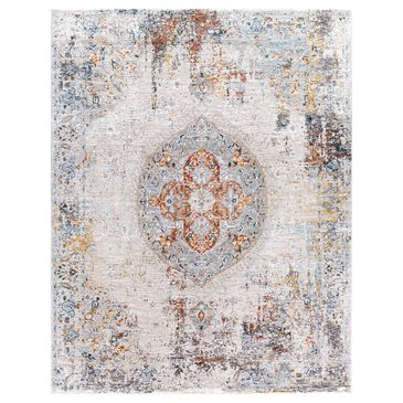 Surya Laila 6"7" Round Orange, Teal, Sage, Saffron, Gray and Cream Area Rug, , large