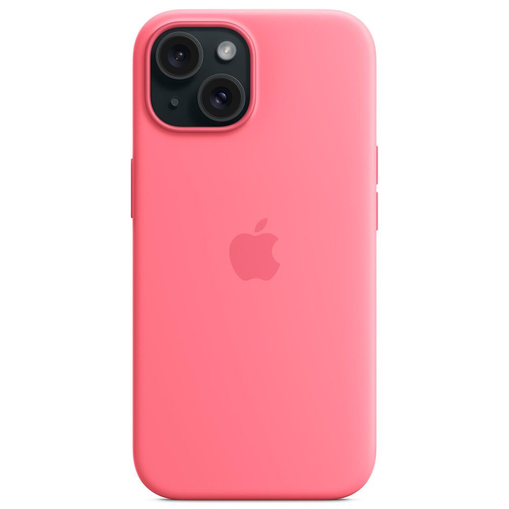 Apple Silicone Case with MagSafe for Apple iPhone 15 in Pink, , large