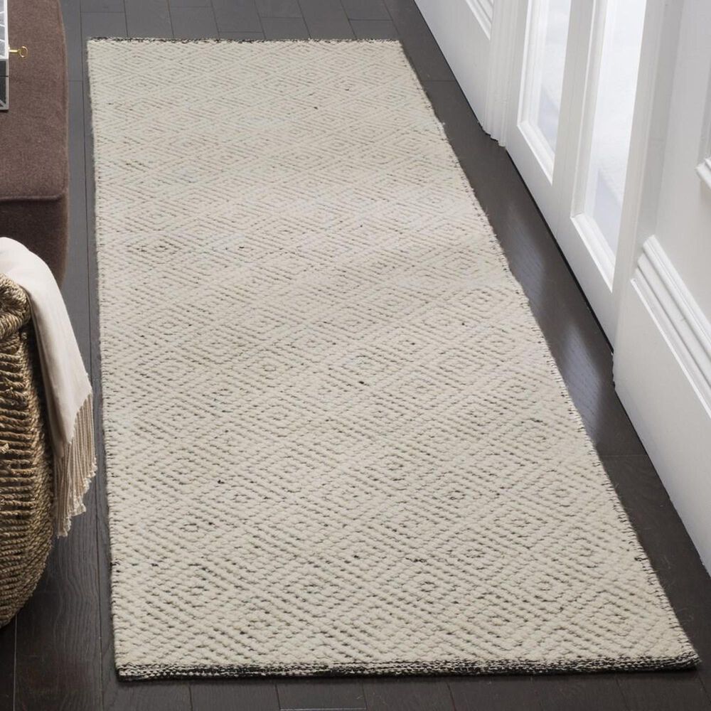 Safavieh Natura NAT503A 2&#39;3&quot; x 10&#39; Ivory and Light Grey Runner, , large