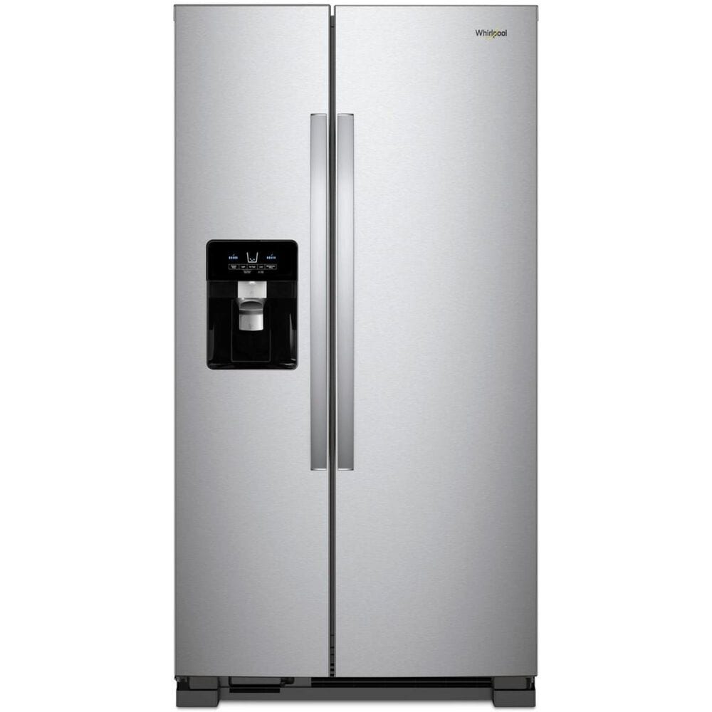 Whirlpool 21.4 Cu. Ft. 33" Wide Side-by-Side Refrigerator in Fingerprint Resistant Stainless Steel, , large