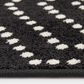 Central Oriental Terrace Tropic Valeria 5" x 7"3" Black and Snow Area Rug, , large