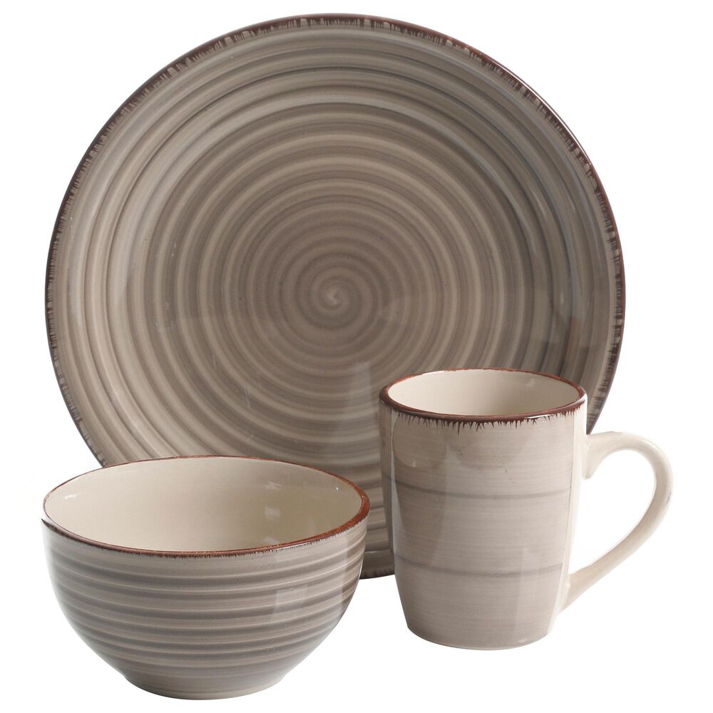 Gibson Home 12-Piece Stoneware Dinnerware Set in Multicolor, , large