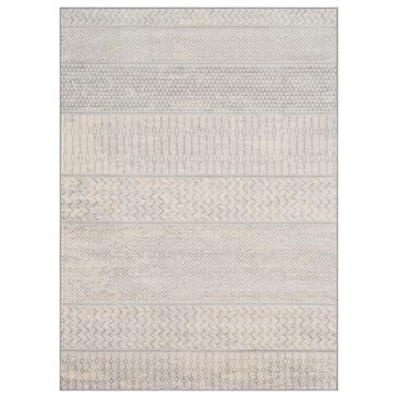 Surya Monaco MOC-2306 4"3" x 6" Silver Gray and Cream Area Rug, , large