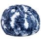 Jaxx Saxx 3" Bean Bag Chair in Blue and White Print, , large