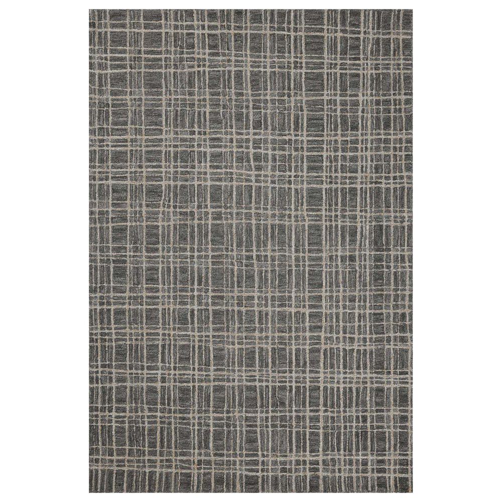 Chris Loves Julia x Loloi Polly 9"3" x 13" Graphite and Pebble Area Rug, , large