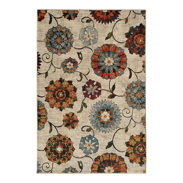 Oriental Weavers Sedona 6361A 5"3" x 7"6" Ivory Area Rug, , large