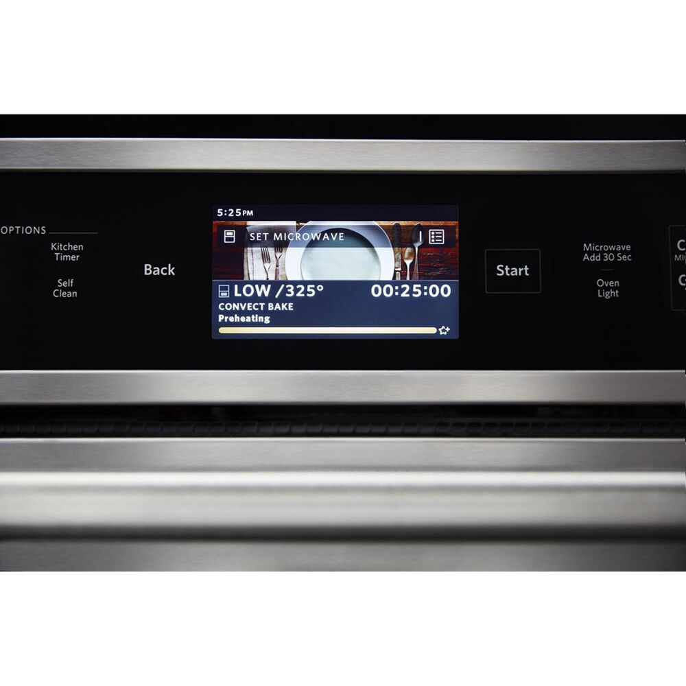 KitchenAid 30&quot; Wall Oven with Microwave Combo Smart in Stainless Steel, , large