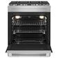 Whirlpool 5.8 Cu. Ft. Slide-In Gas Range with Convection in Stainless Steel and Black, , large