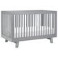 Babyletto Hudson Crib and 6 Drawer Double Dresser Set in Grey, , large