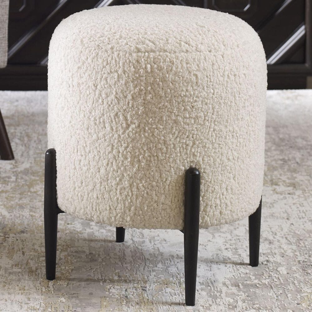 Uttermost Arles Ottoman in White, , large