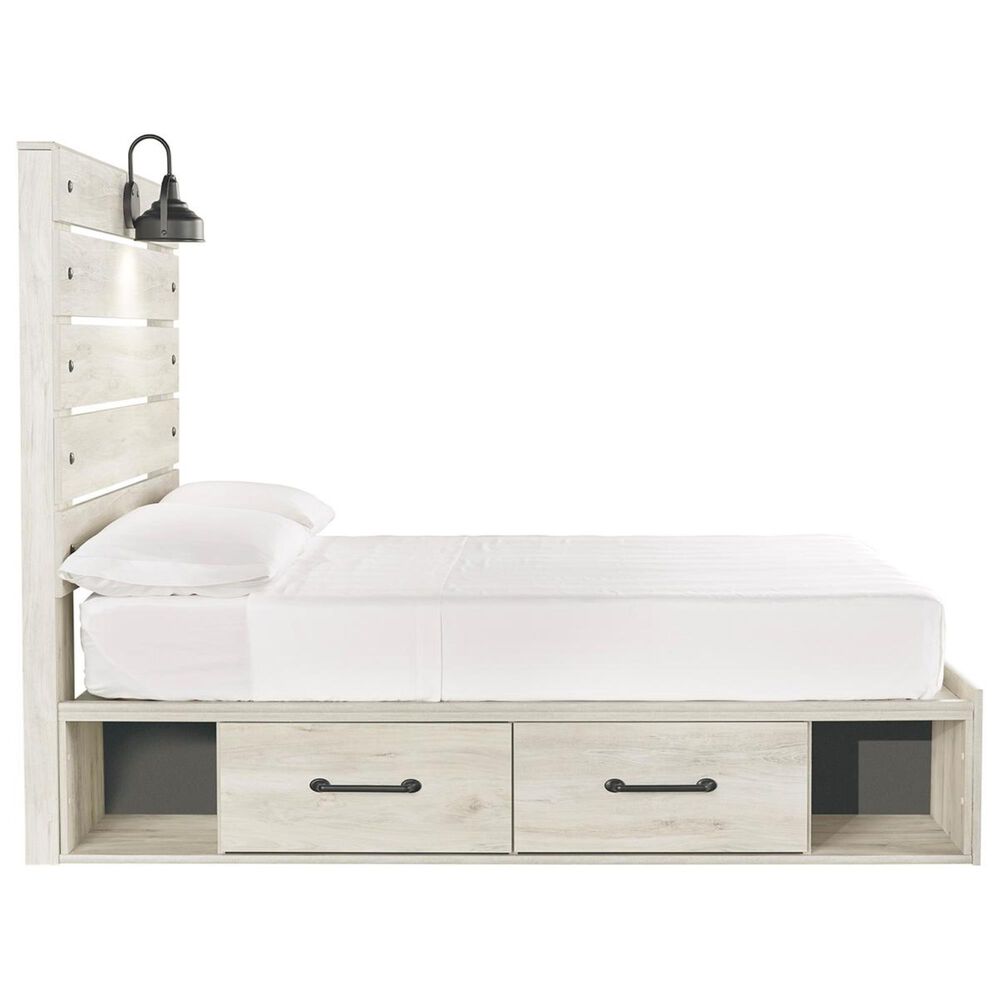 Signature Design by Ashley Cambeck Full Single Storage Bed in Whitewash, , large