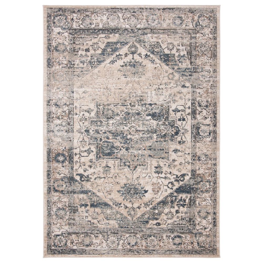 Safavieh Oregon 9" x 12" Ivory and Blue Area Rug, , large