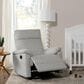 New Haus Suzy Swivel Glider Recliner in Frost Grey, , large