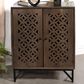 Pacific Landing Zaria 2-Door Accent Cabinet in Brown and Black, , large