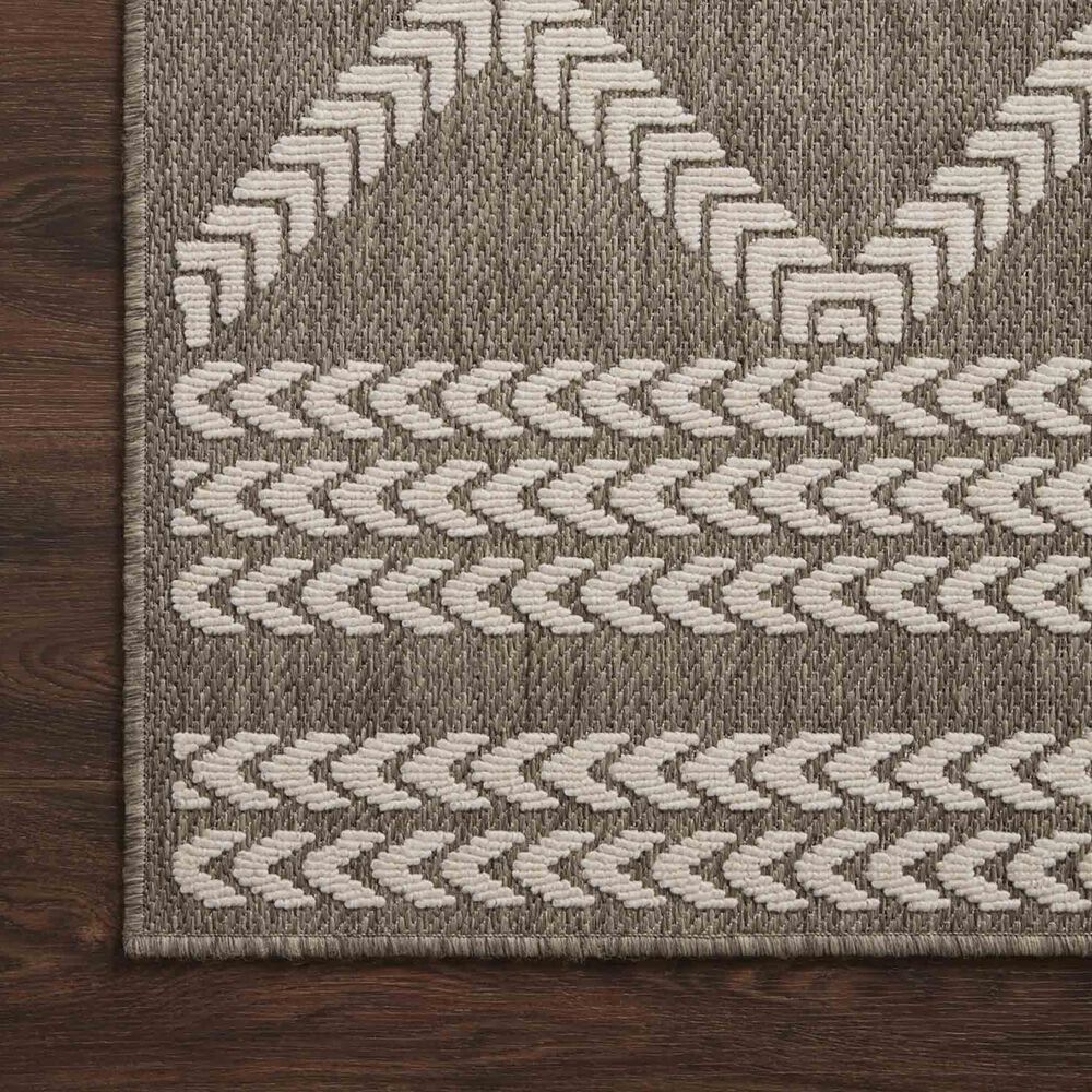 Loloi II Rainier RAI-05 2&#39;2&quot; x 3&#39;9&quot; Natural and Ivory Indoor/Outdoor Area Performance Rug, , large