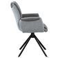 Global Furniture USA Dining Swivel Arm Chair in Dark Grey, , large