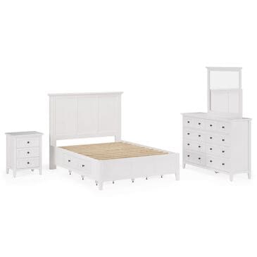 Urban Home Grace 4-Piece King Bedroom Set in Snowfall White, , large