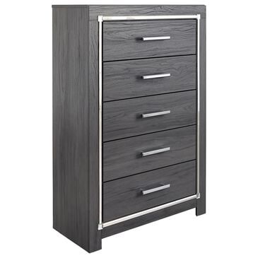 Signature Design by Ashley Lodanna 5-Drawer Chest in Gray, , large