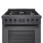 Bosch 30" Freestanding Dual Fuel Range in Black Stainless Steel, , large