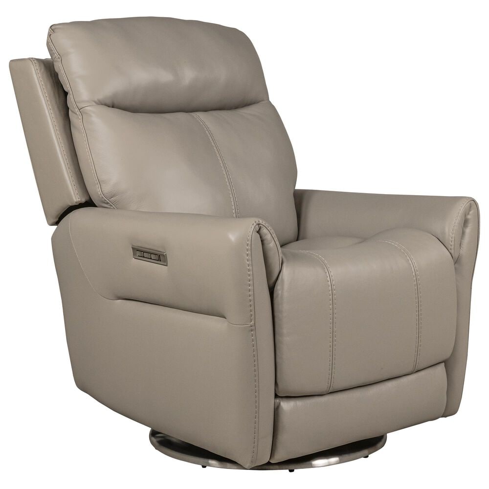 MotoMotion Leather Power Swivel Recliner in Sorrento Dove, , large
