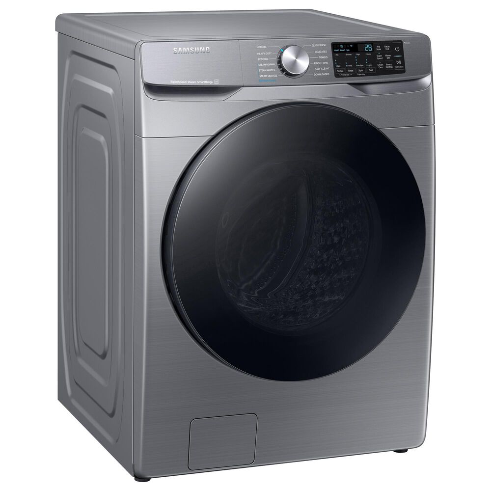 Samsung 4.5 Cu. Ft. Smart Front Load Washer with Super Speed Wash in Platinum, , large