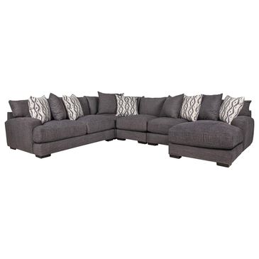 Moore Furniture Journey 5-Piece Sectional in Graphite, , large