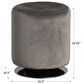 Linden Boulevard Saylor Swivel Ottoman in Gray, , large