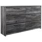 Signature Design by Ashley Baystorm 6 Drawer Dresser in Smoke Gray, , large