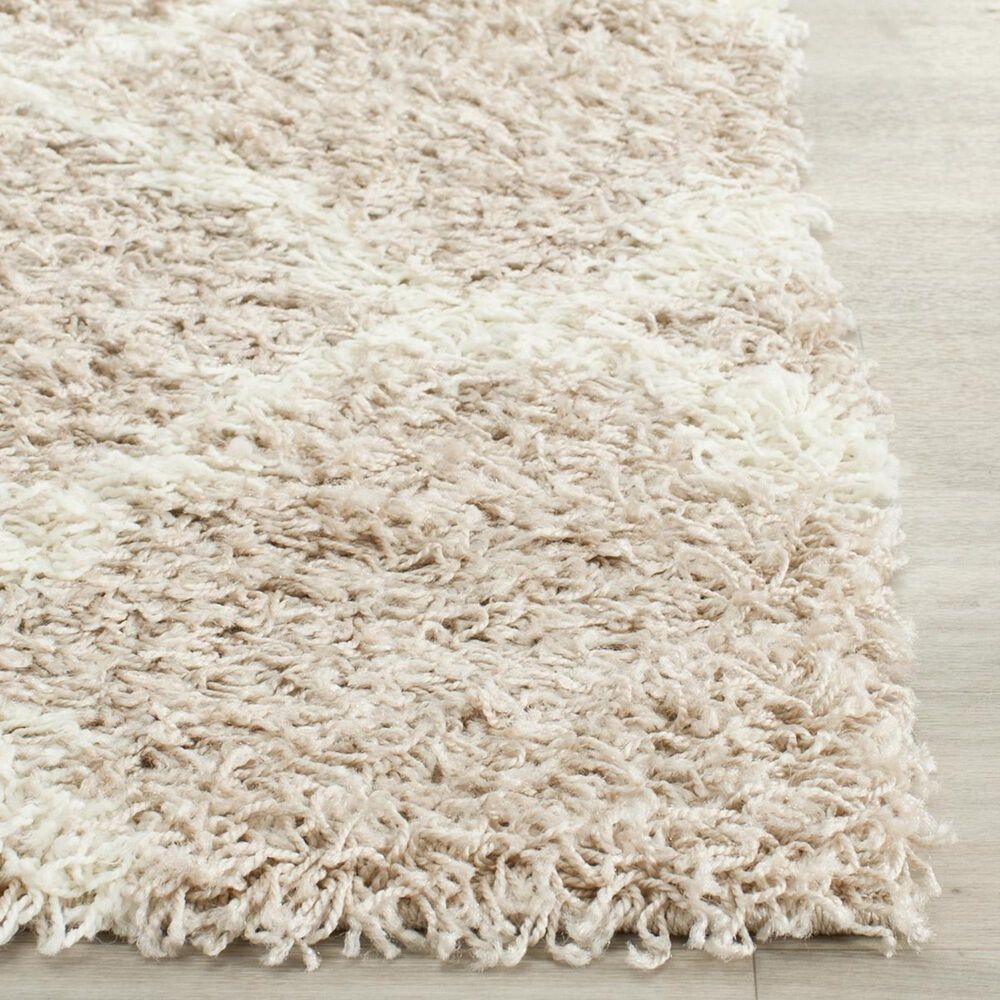 Safavieh Dallas Shag SGD257D-26 2&#39;3&quot; x 6&#39; Beige/Ivory Runner, , large