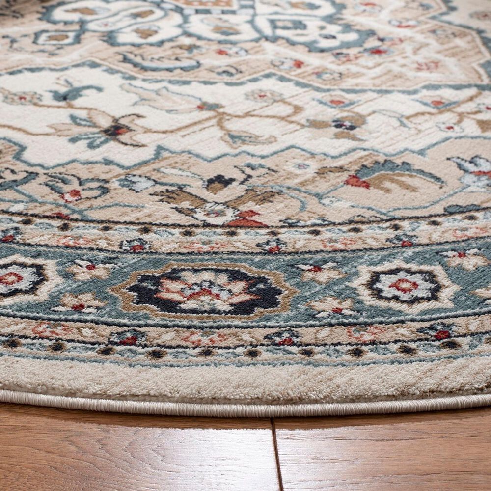 Safavieh Lyndhurst 7&#39; Round Cream and Beige Area Rug, , large