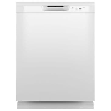 GE Appliances 24" Electronic Touch Built-In Dishwasher in White, , large