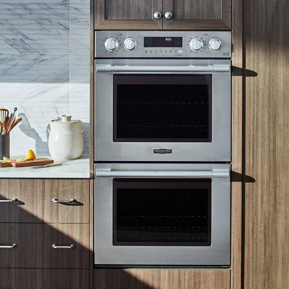 Signature Kitchen Suite 30&quot; Double Electric Wall Oven with Convection in Stainless Steel, , large