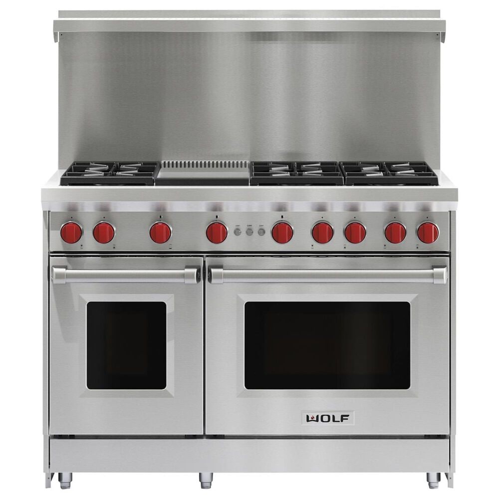 Wolf 48&quot; Pro-Style Gas Range with Griddle &#40;LP&#41;, , large