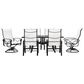 Winston Key West and Palazzo Sling 7-Piece Dining Set with Blue Blush Cushion in Night, , large