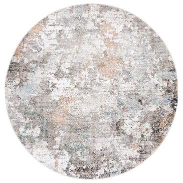 Safavieh Jasmine 5"3" Round Grey and Gold Area Rug, , large