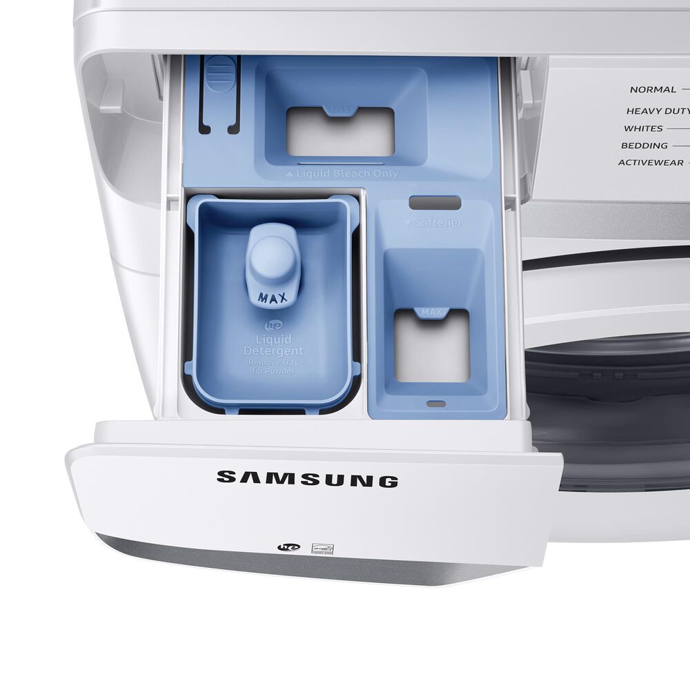 Samsung 4.5 Cu. Ft. Front Load Washer with Shallow Depth in White, , large