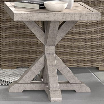 Firefly Beachcroft Square End Table in Silver, , large